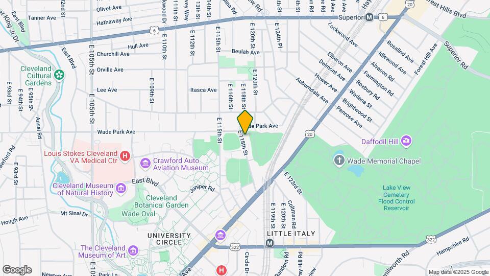 1561 E 118th St Map and Location Details