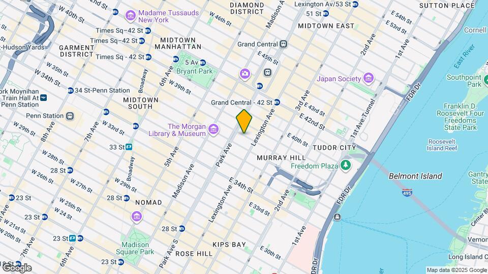 108 E 38th St Map and Location Details