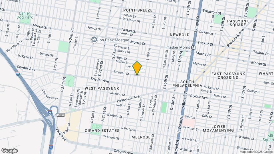 1834 McKean St Map and Location Details