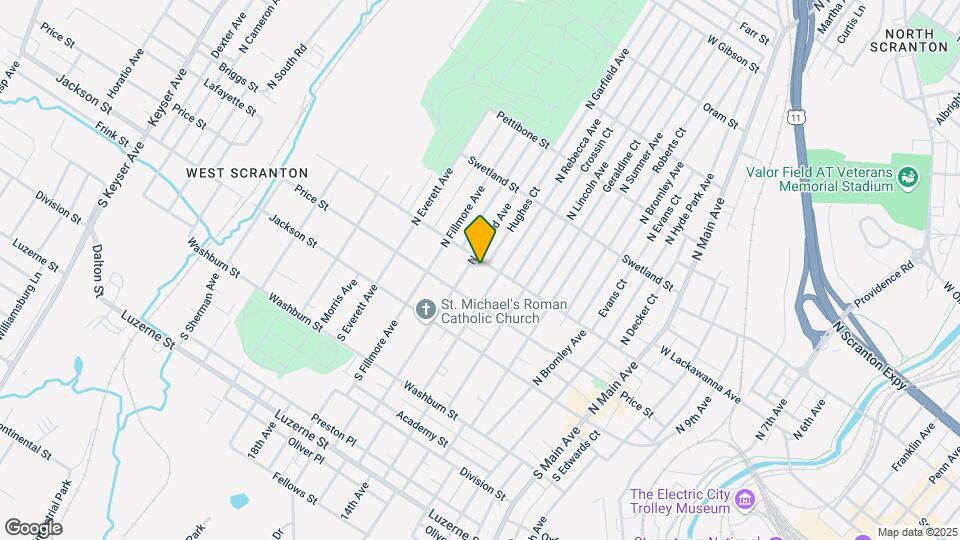 1613 Lafayette St Map and Location Details