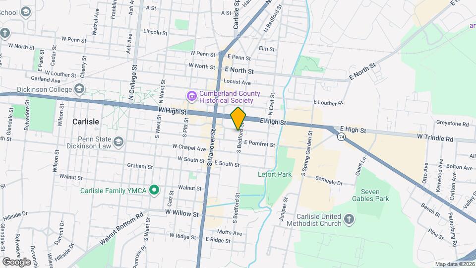 46 S Bedford St, Unit 2 Map and Location Details