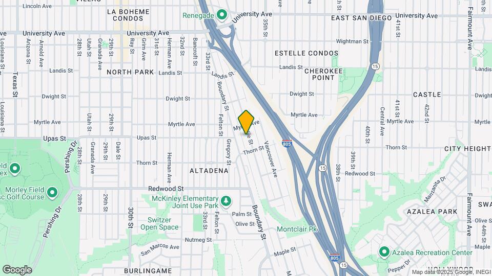 3406 Nile St Map and Location Details