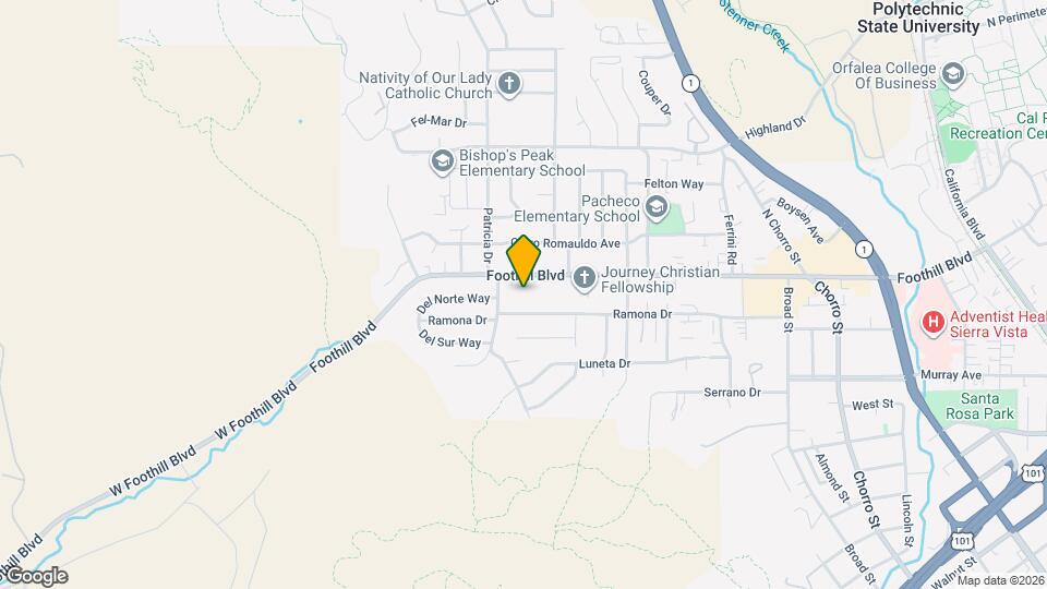 241 Foothill Blvd Map and Location Details