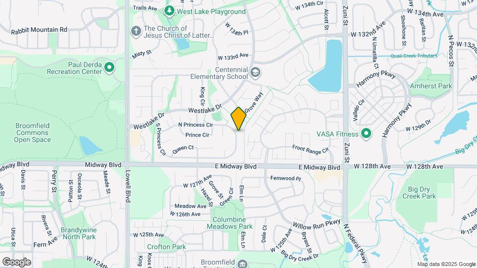 2942 N Princess Cir Map and Location Details