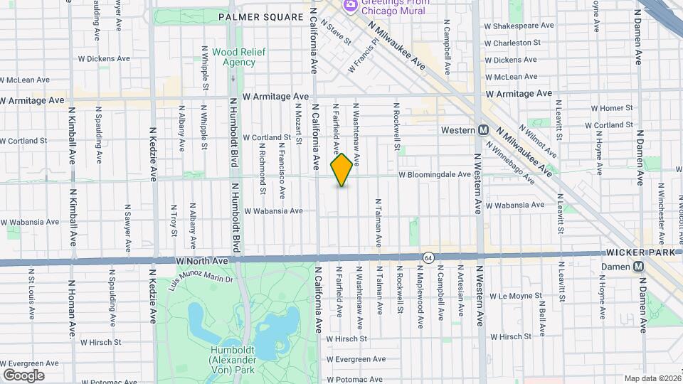 1735 N Fairfield Ave, Unit 2 Mapa y Detalles de la Ubicación