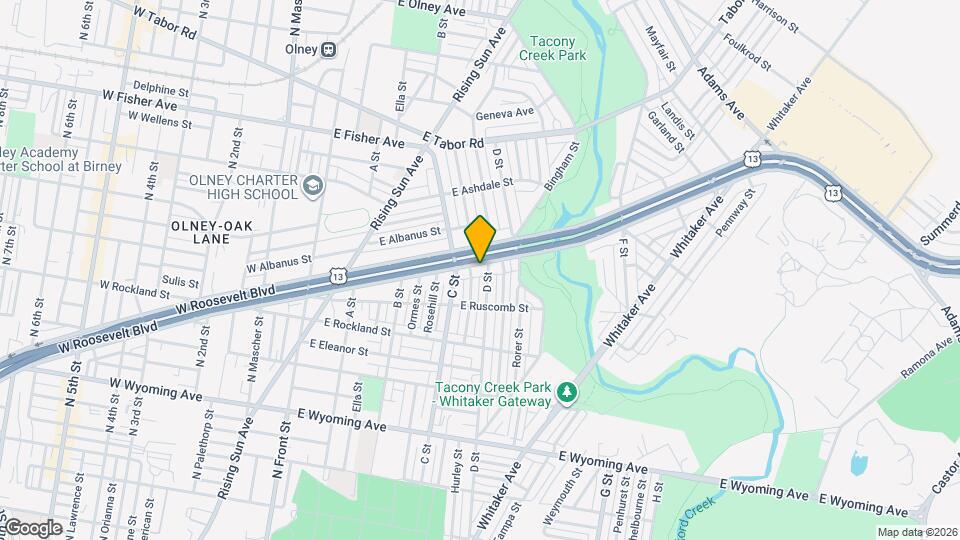 422 E Roosevelt Blvd Map and Location Details