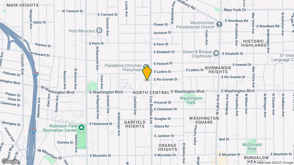 1401 N Los Robles Ave Map and Location Details