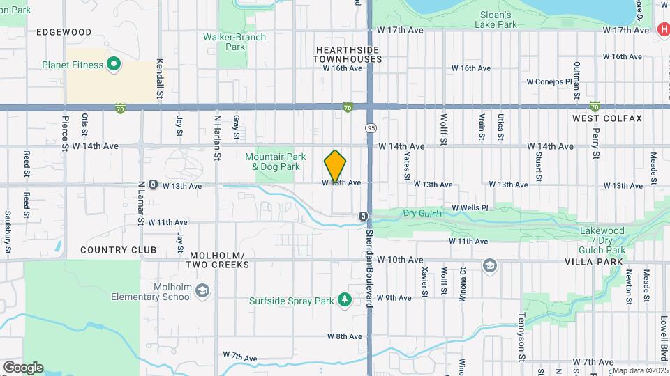 1292 Benton St Map and Location Details