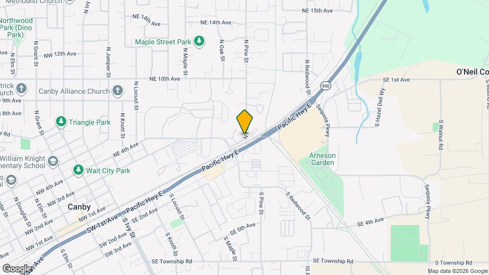 Canby Garden Townhomes Map and Location Details