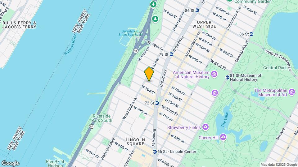 250 W 74th St Map and Location Details