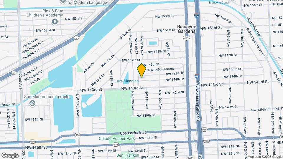 1125 NW 144th St Map and Location Details