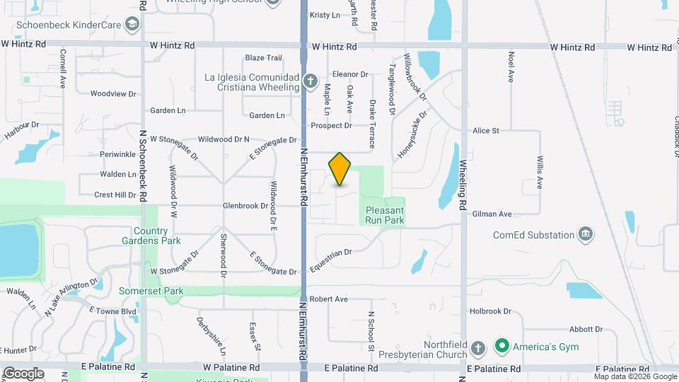 1125 Pleasant Run Dr Map and Location Details