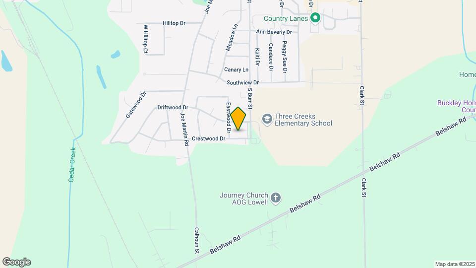 1675 Crestwood Dr Map and Location Details