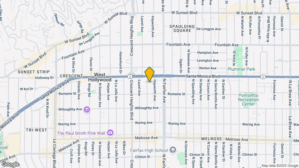 1036 N Edinburgh Ave Map and Location Details