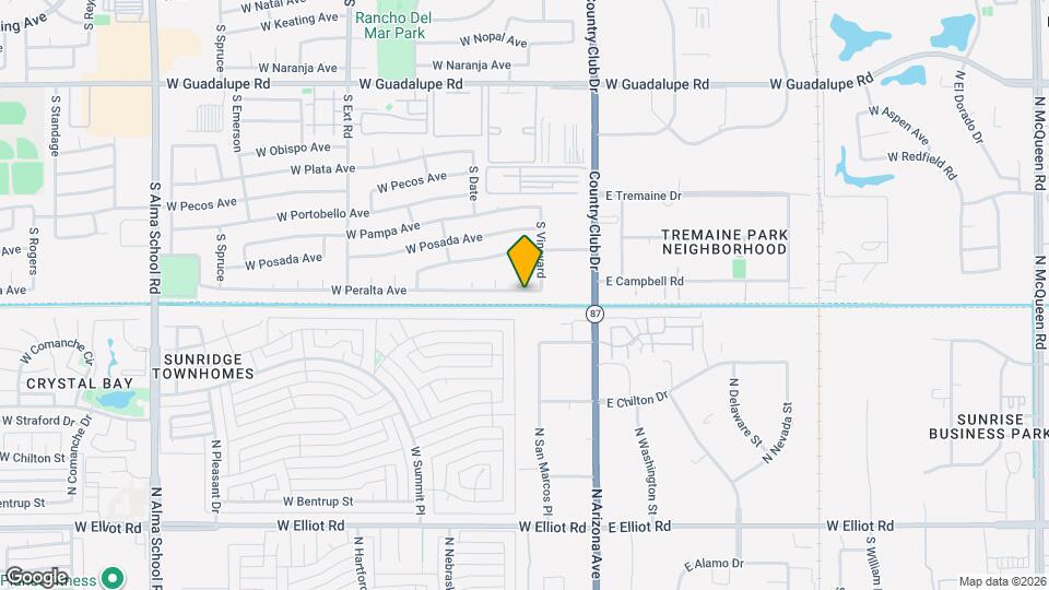 517 W Peralta Ave Map and Location Details