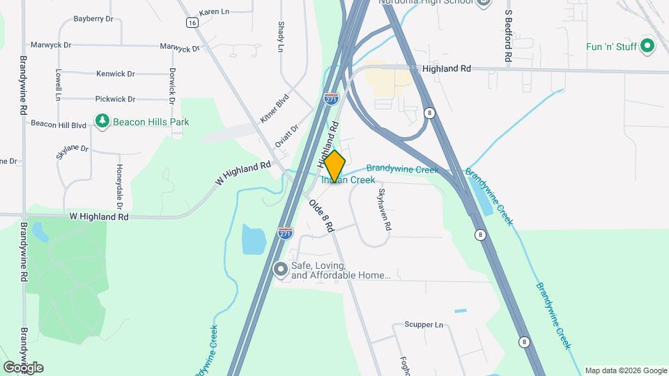 7709 Brandywine Creek Dr Map and Location Details