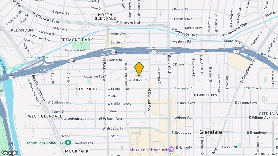 333 W Milford St Map and Location Details