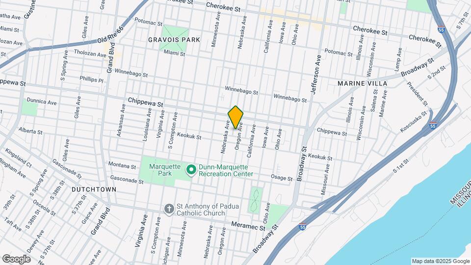 3833 Oregon Ave Map and Location Details