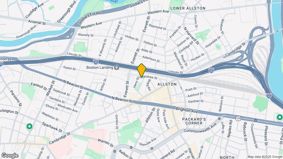 90 Braintree St, Unit #317 Map and Location Details