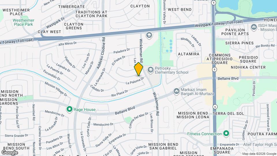 15202 La Paloma Dr Map and Location Details