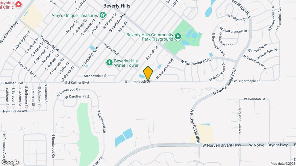 1146 W Buttonbush Dr Map and Location Details