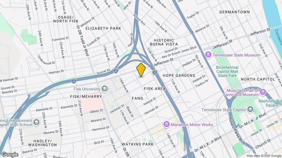 1309 Meharry Blvd Map and Location Details