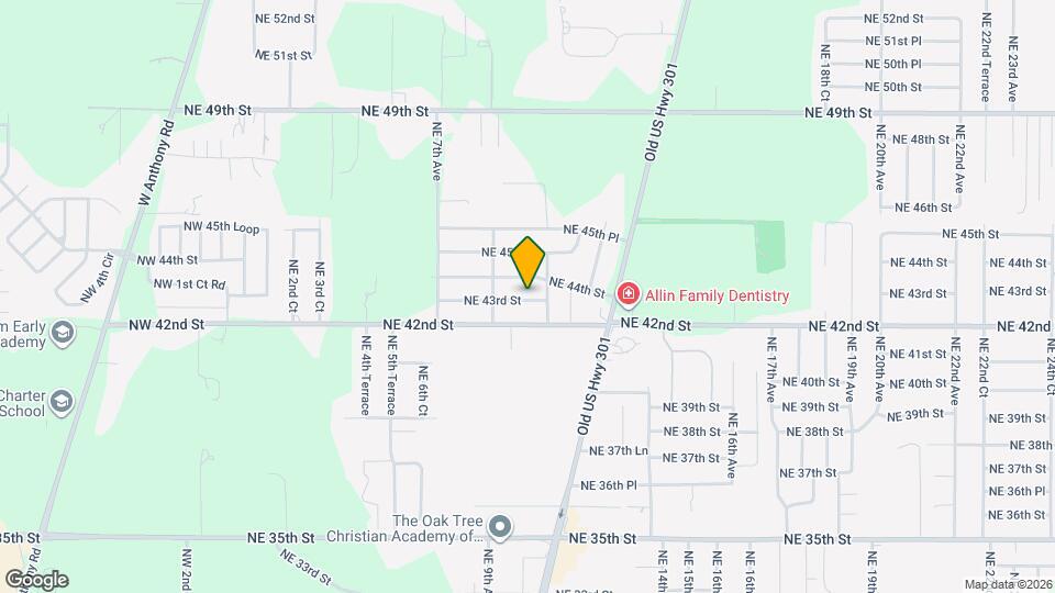 1001 NE 43rd St Map and Location Details