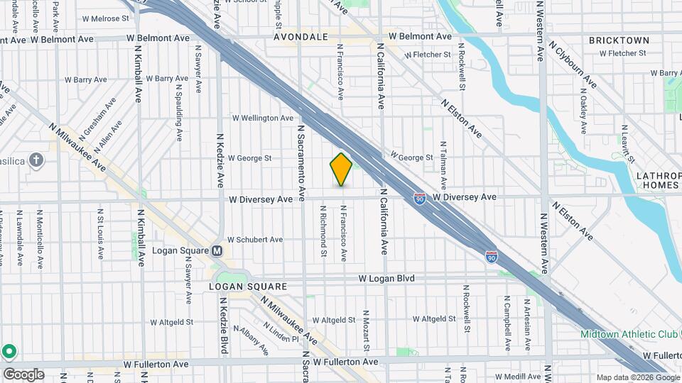 2806 N Francisco Ave Map and Location Details