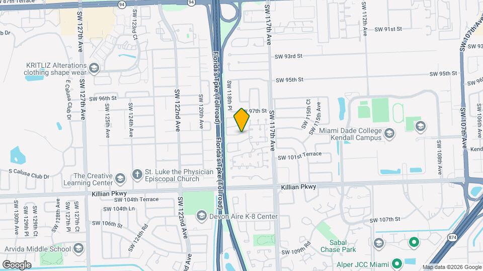 11826 SW 99th St Map and Location Details