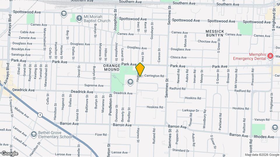 938 Haynes St Map and Location Details