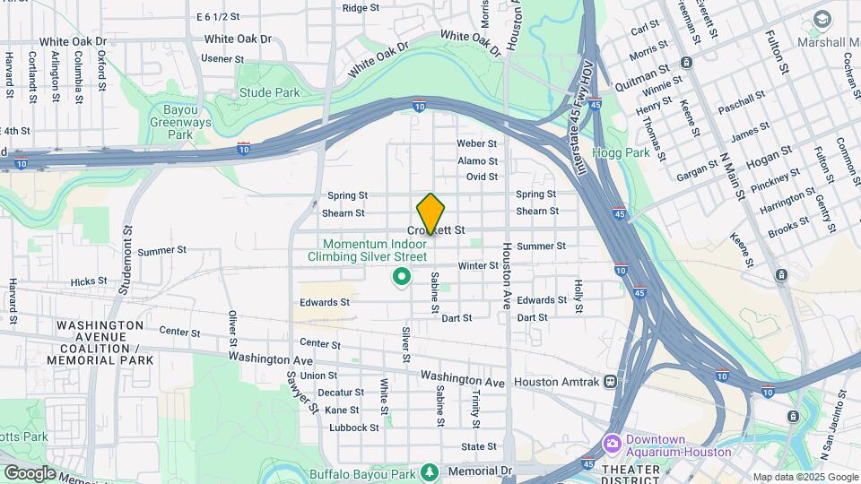 1707 Sabine St Map and Location Details