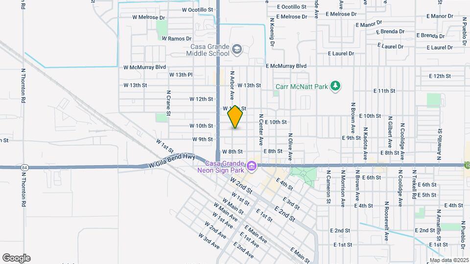 222 W 9th St Map and Location Details