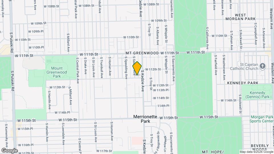 11225 S Sawyer Ave Map and Location Details
