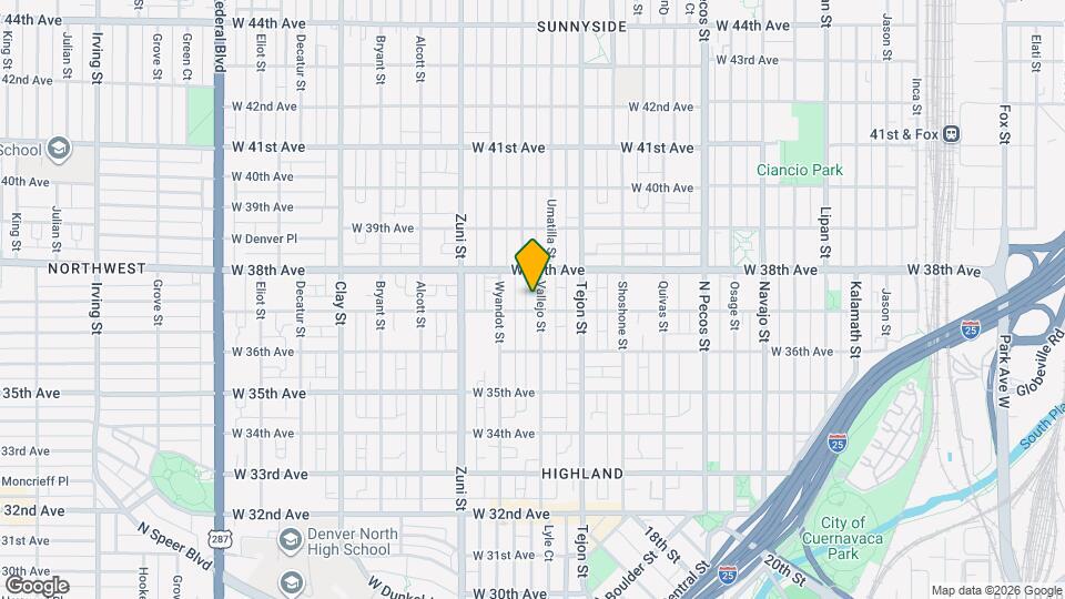 3717 Vallejo St Mapa y Detalles de la Ubicación