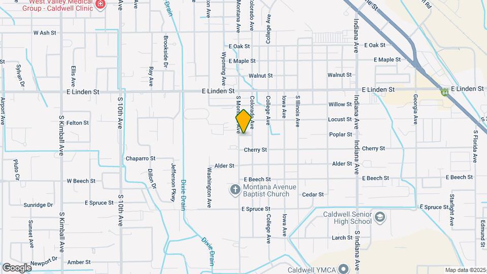 1306 Poplar St Map and Location Details