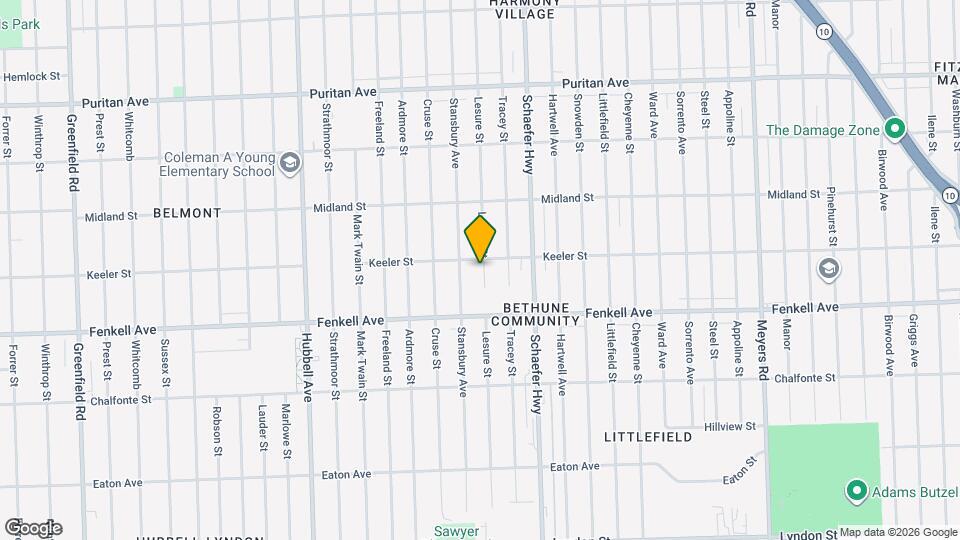 15387 Lesure St Map and Location Details