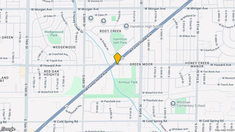 3908 S Sunset Dr Map and Location Details