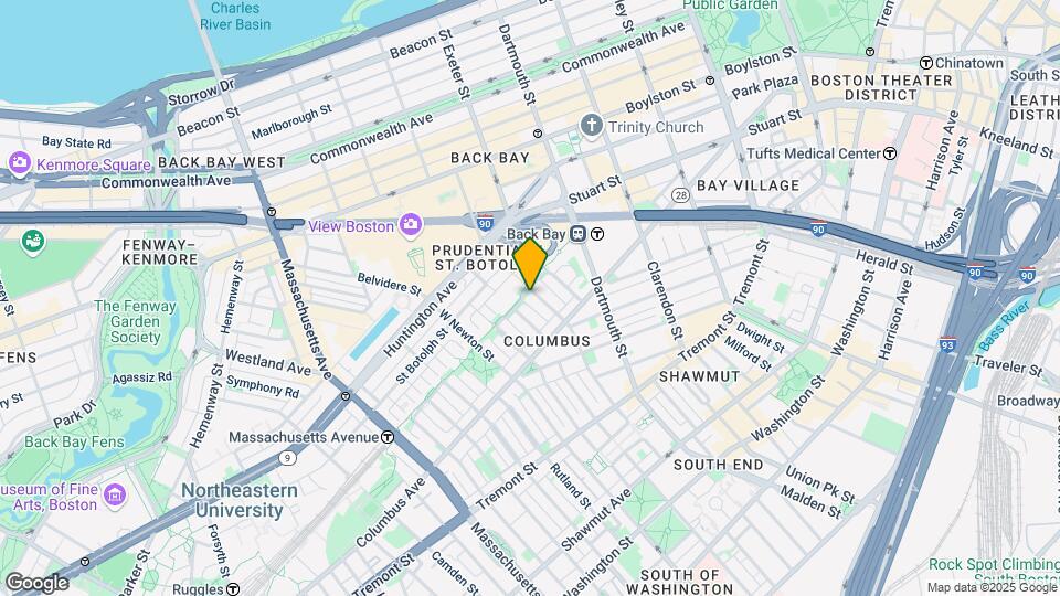 236 W Canton St, Unit 2 Map and Location Details