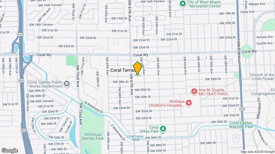 6550 SW 27th St Map and Location Details