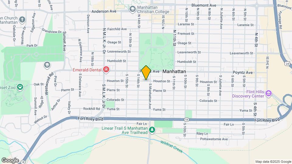 1311 Houston St Map and Location Details