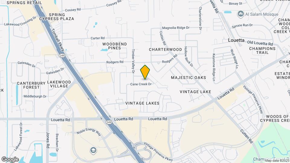 9806 Cane Creek Dr Map and Location Details