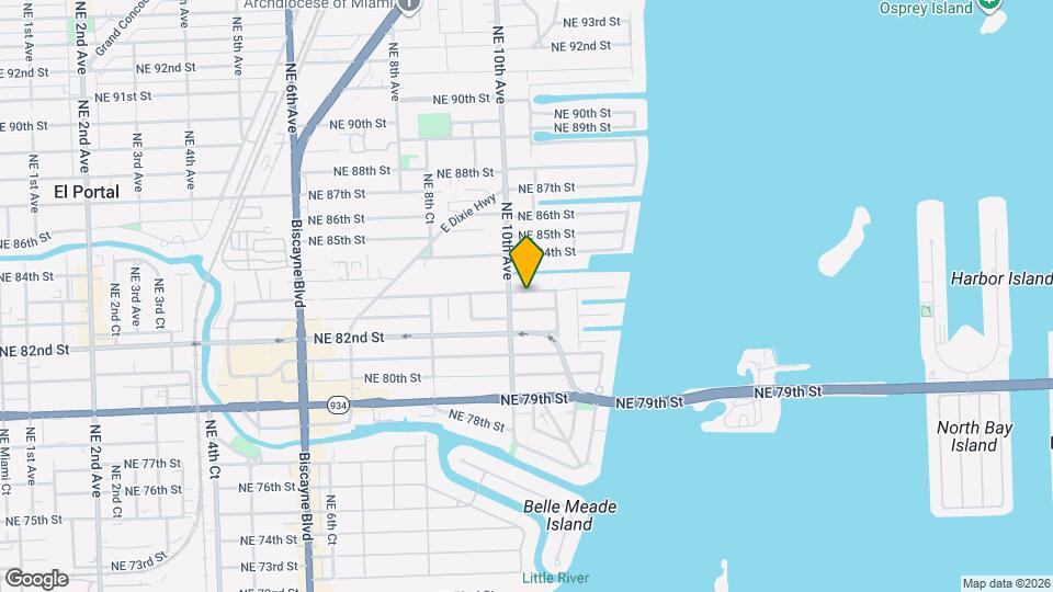 1030 NE 83rd St Map and Location Details