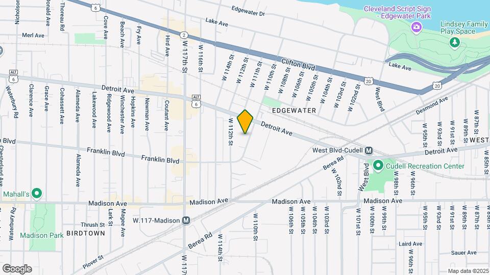 1438 W 110th St Map and Location Details