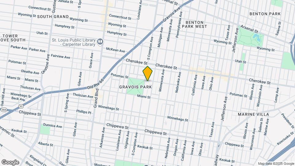 3506 S Compton Ave Map and Location Details