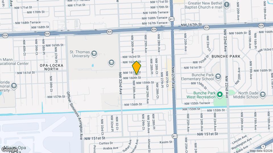 2971 NW 160th St Map and Location Details