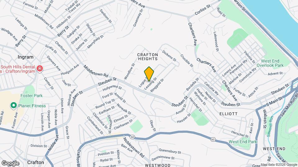 1042 Lessing St Mapa y Detalles de la Ubicación