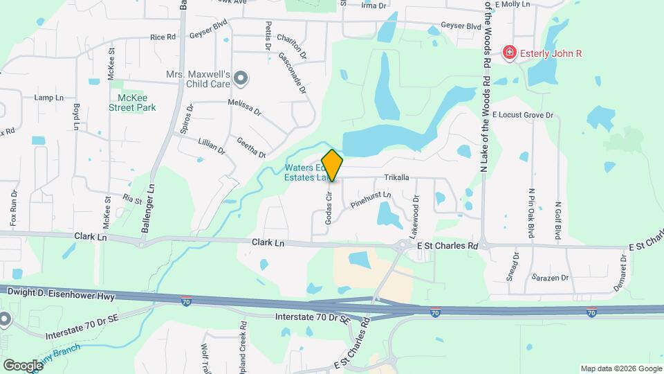 1408 Godas Cir Map and Location Details