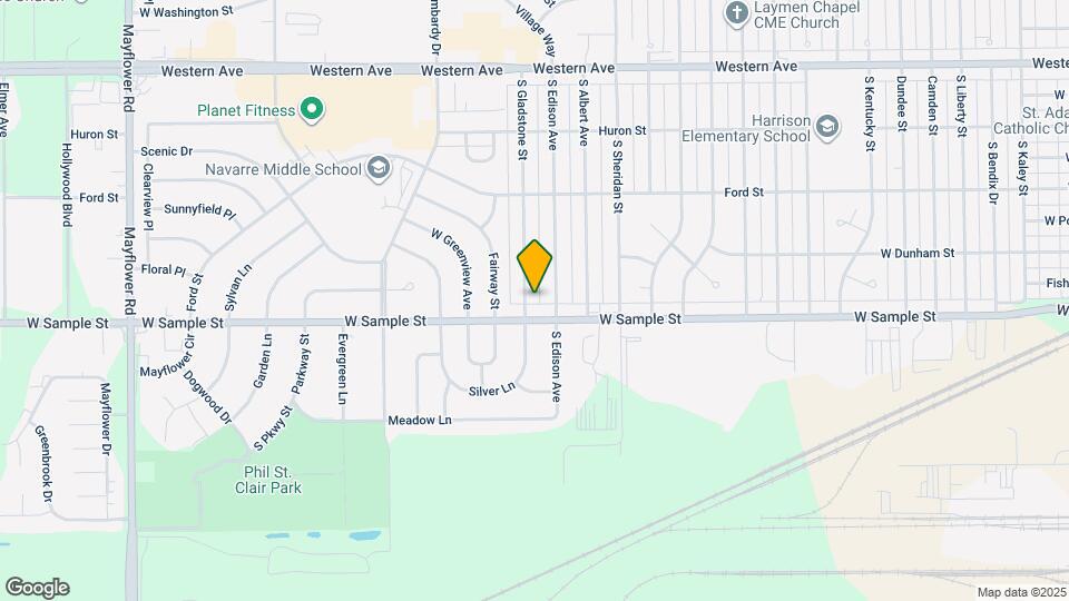 842 S Gladstone St Map and Location Details