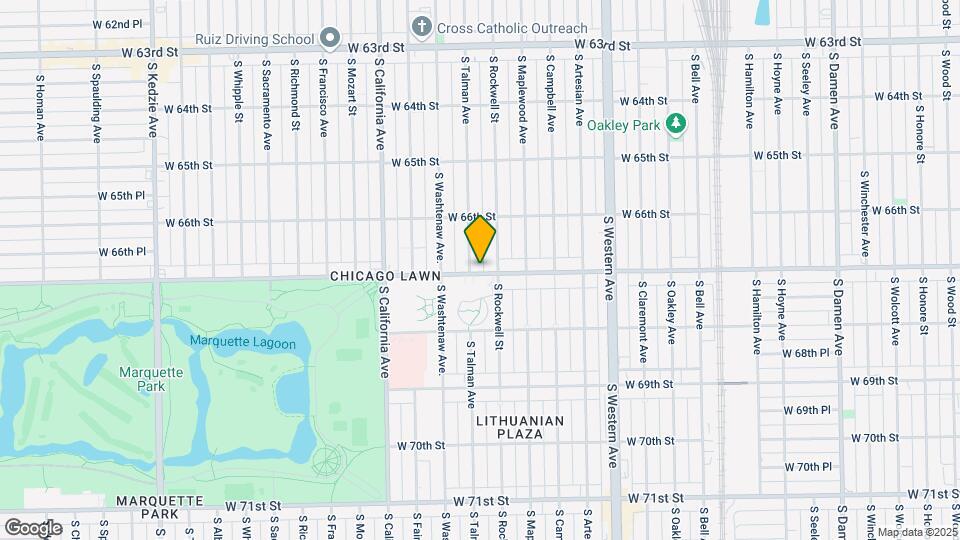 2614-24 W Marquette Mapa y Detalles de la Ubicación