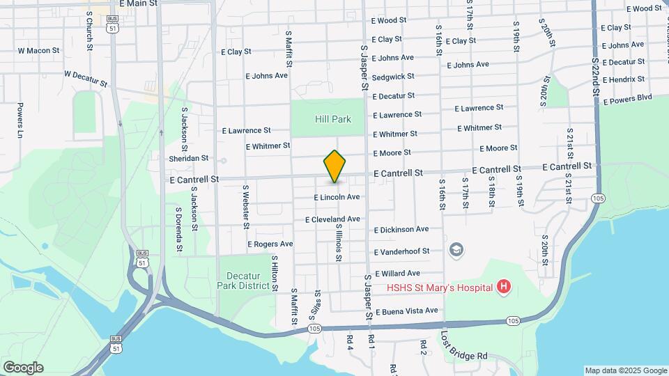 849 S Illinois St Map and Location Details